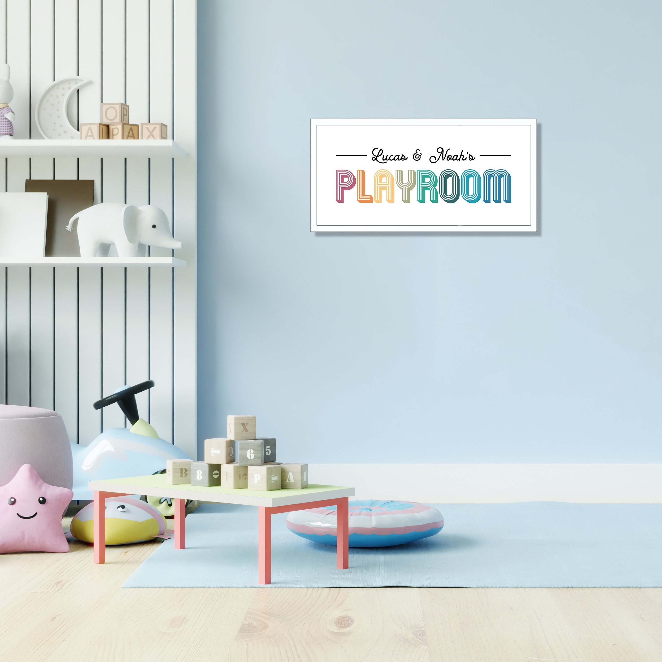 Personalized playroom signwall art for kids roomplayroom sign