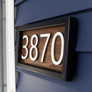 House numbers sign-address sign for house-horizontal address sign-house numbers plaque-address number sign-house address numbers sign image 5