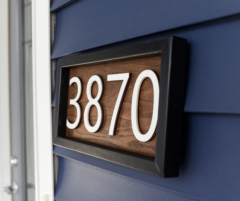 House numbers sign-address sign for house-horizontal address sign-house numbers plaque-address number sign-house address numbers sign image 5