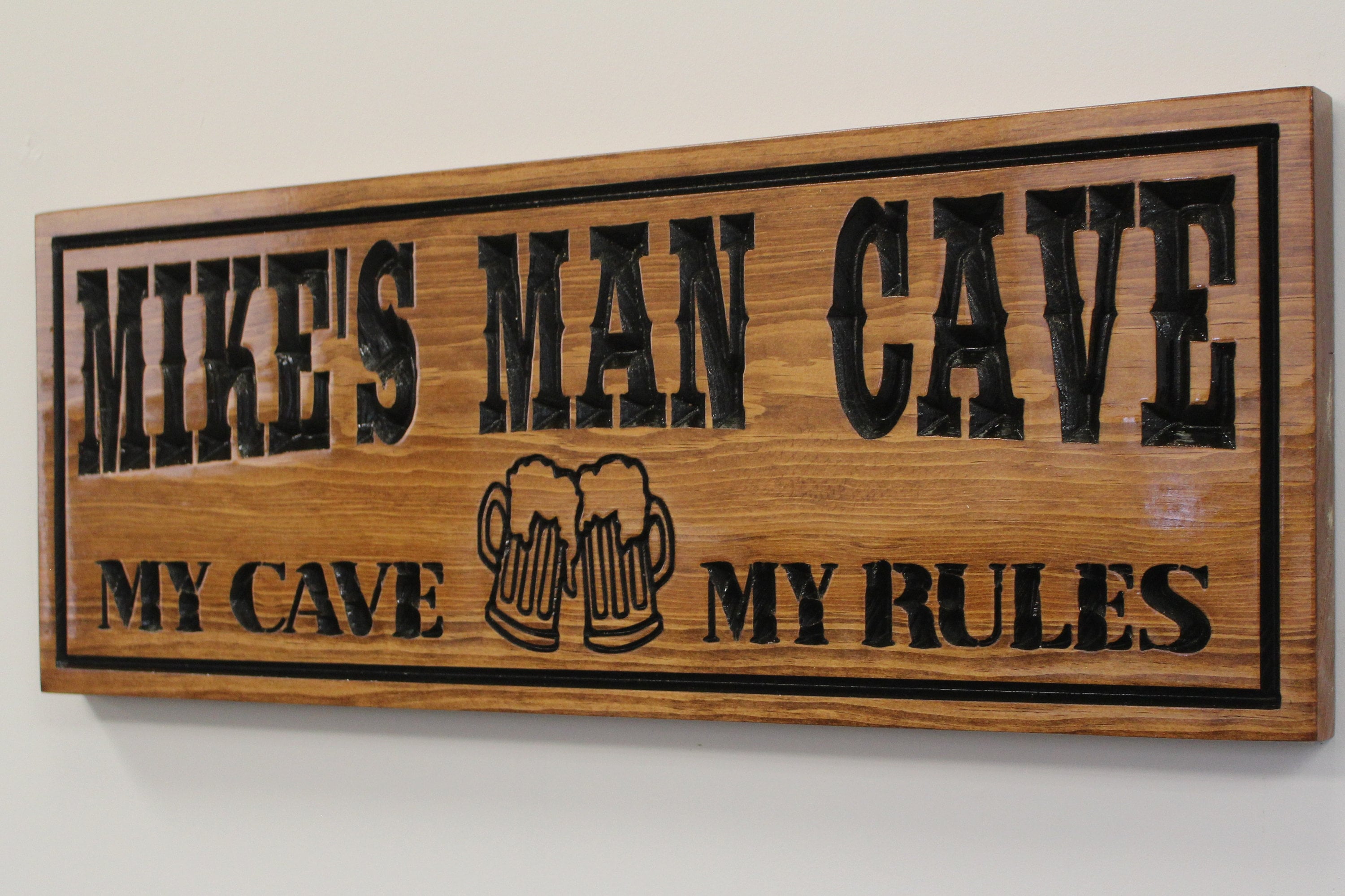 Man Cave Signs Personalized Man Cave Sign Décor Custom Bar Etsy