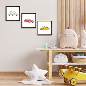 Boys Room Wall Decor-cars Decor for Kids Room-kids Bedroom Framed Wall ...
