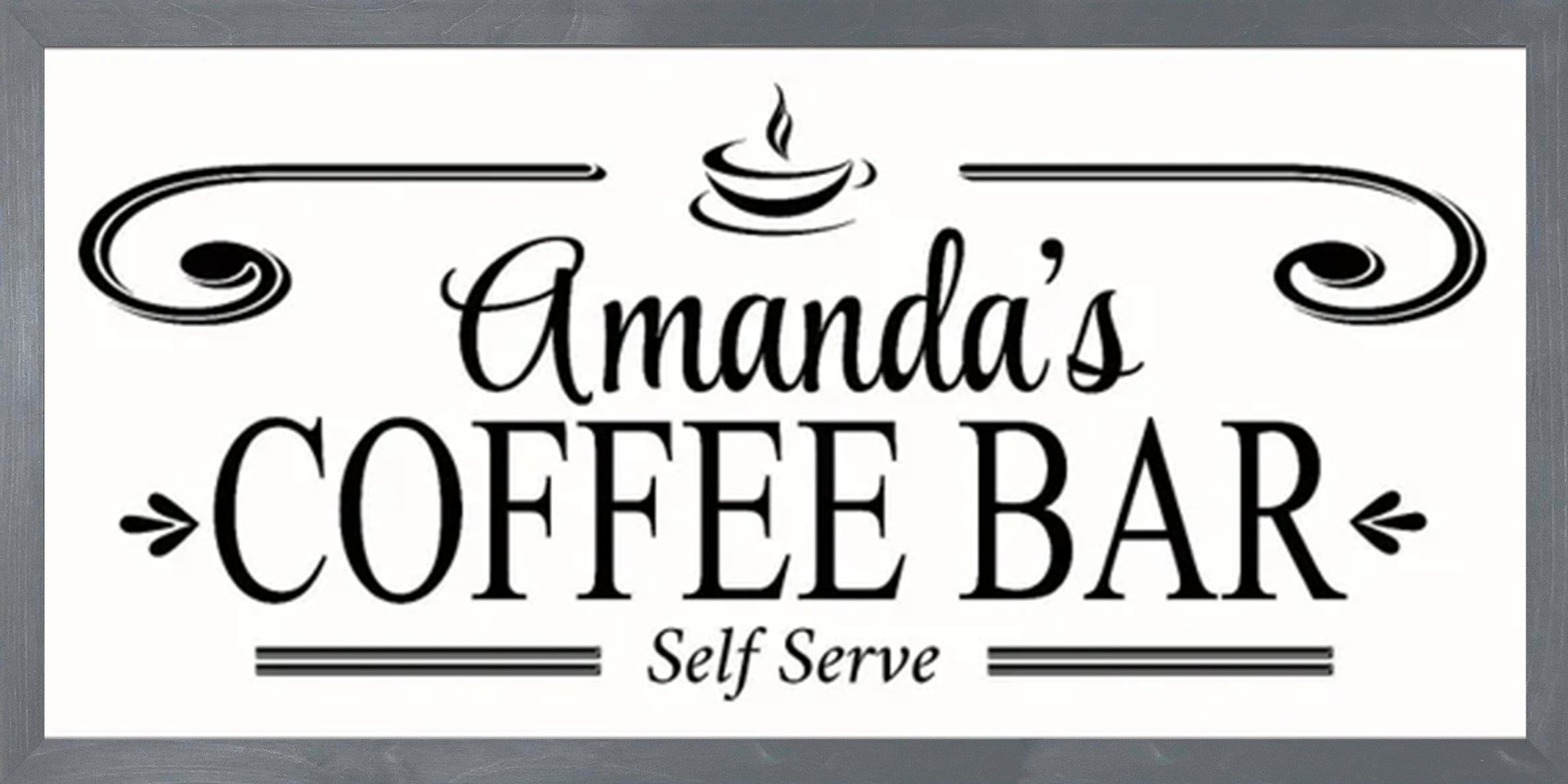 Coffee Bar Sign-kitchen Decor-art-kitchen Coffee Station