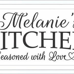 Personalized kitchen signs-gifts-decor-items-kitchen decor-art-gift for mom birthday-name sign-gift for cook-chef-custom kitchen sign Bild 6