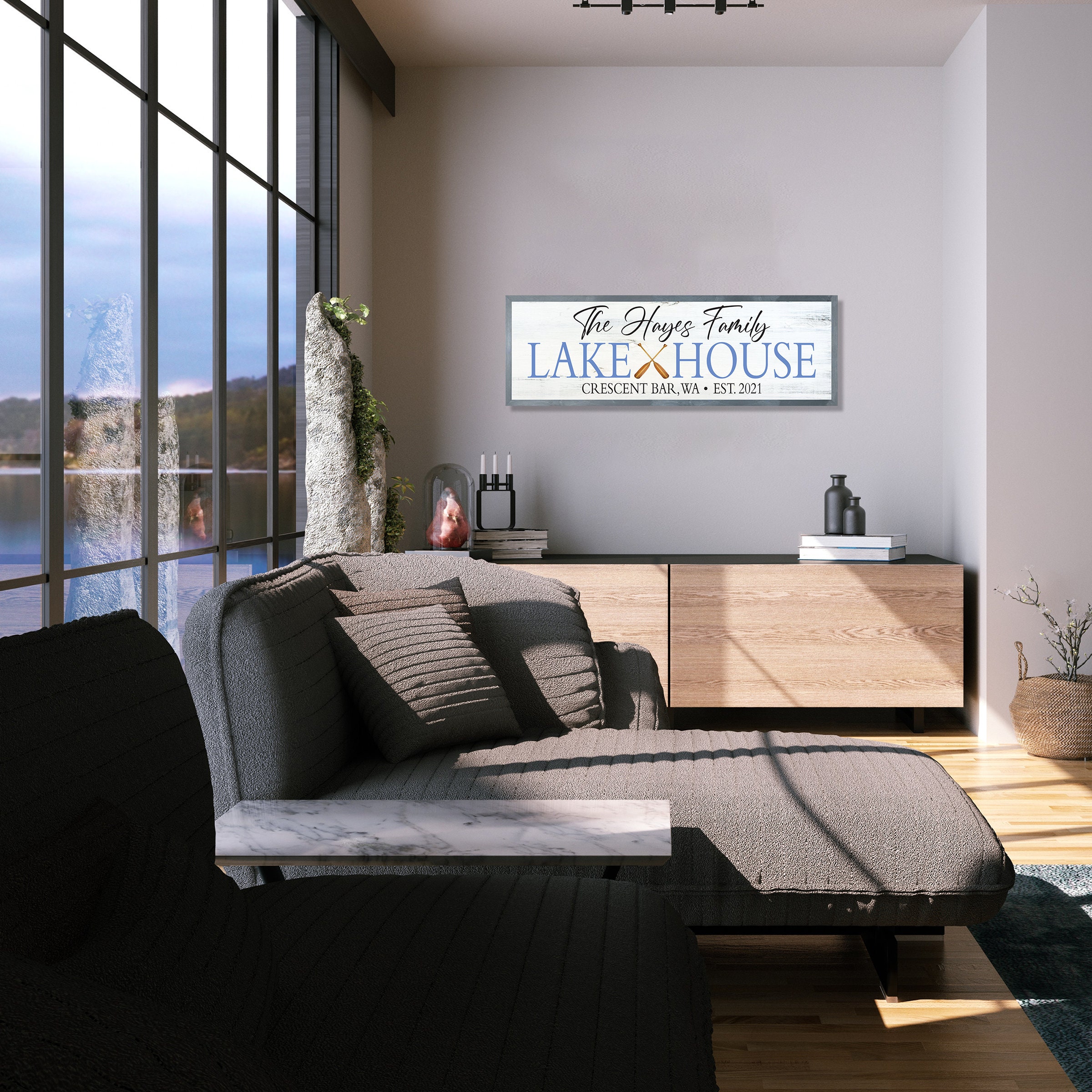 Personalized Lake house signgiftsdecorwood lake house established