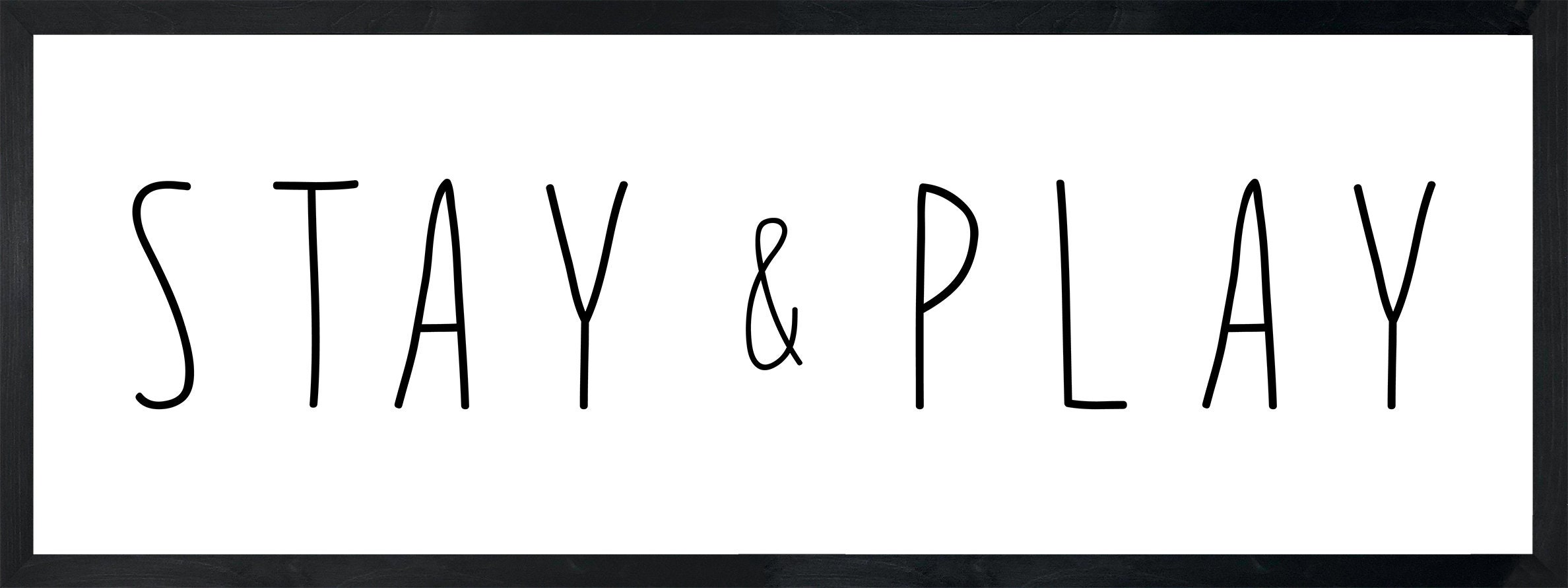 Stay & Play wall art for kids roomplayroom signplayroom decorchilds