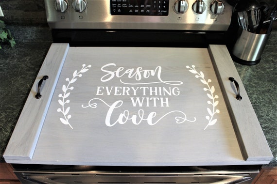 Stove Cover Noodle Board Farmhouse Kitchen Decor, Oven Cover