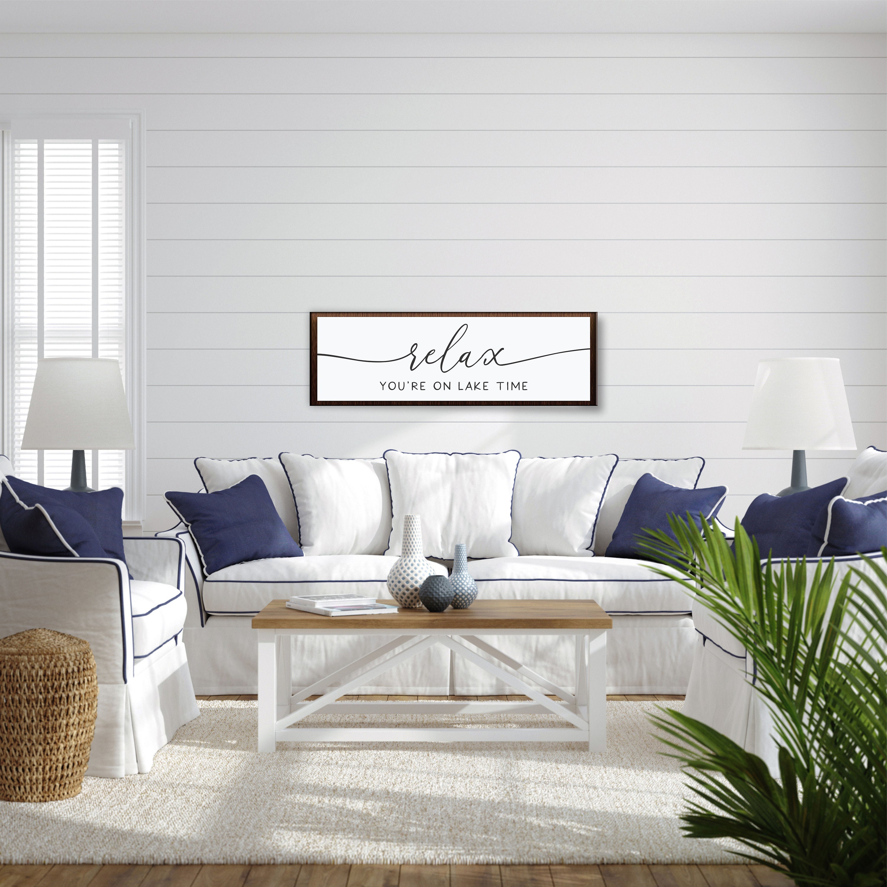 Lake house decor for wallrelax you're on lake timewood lake house
