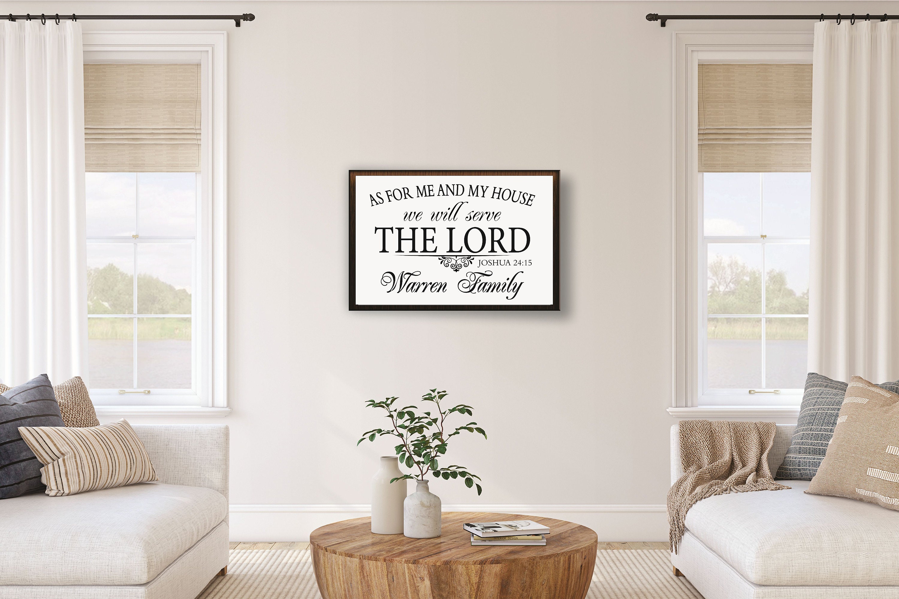 As for me and my house wood signJoshua 24 15 signchristian gifts