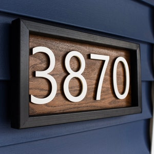 House numbers sign-address sign for house-horizontal address sign-house numbers plaque-address number sign-house address numbers sign image 2