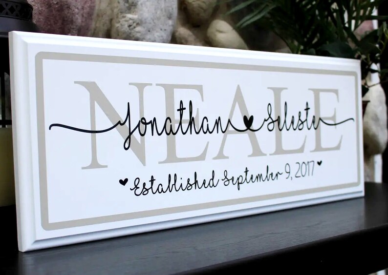 Custom Wedding Gift Sign