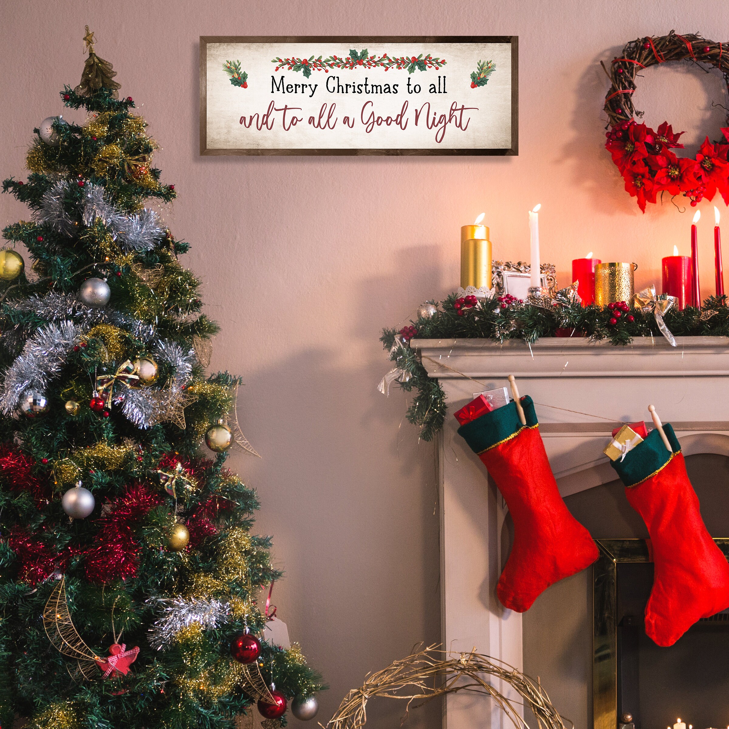 Merry Christmas to all signChristmas decorChristmas wall art