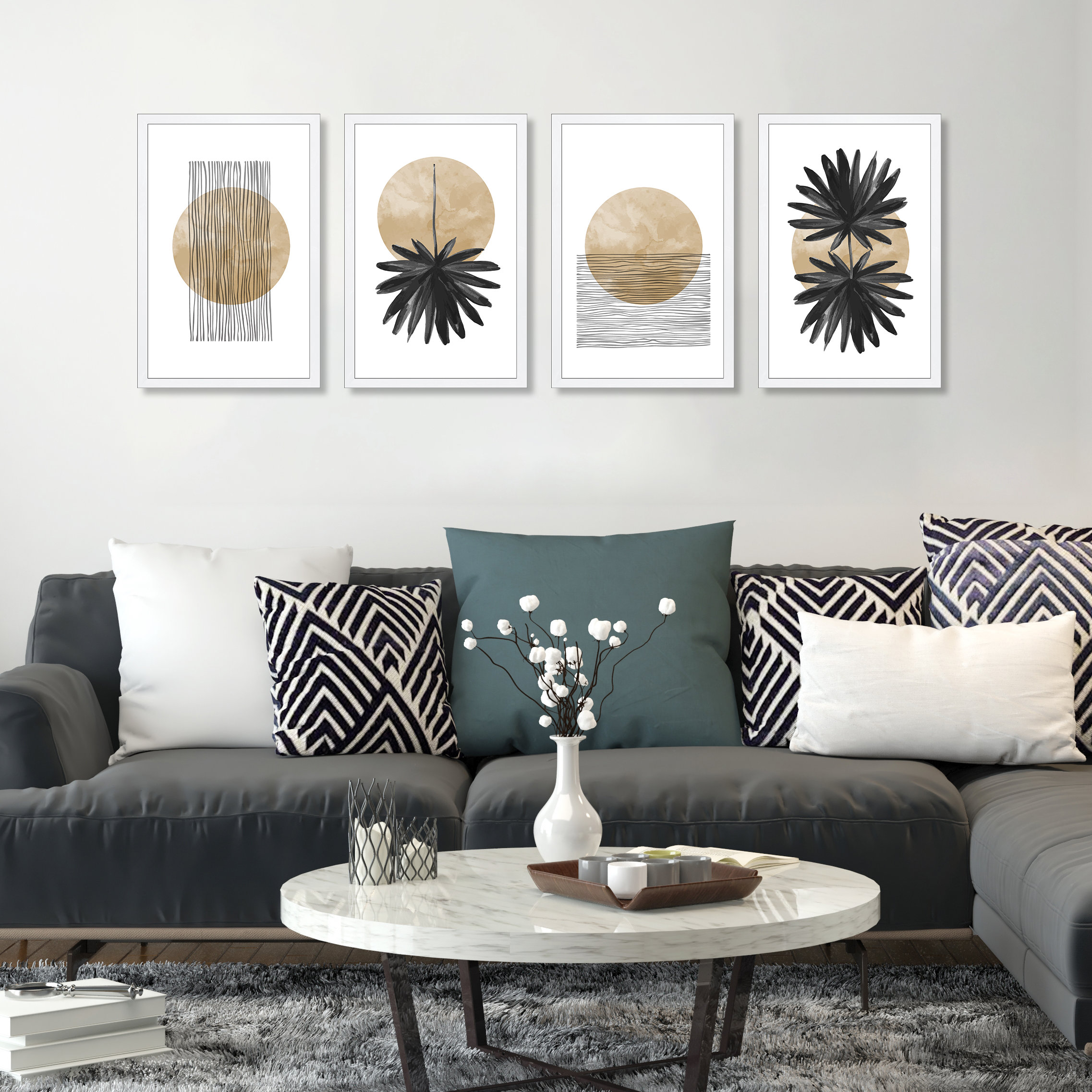 Abstract minimalist wall artAbstract wall artframed minimalist art