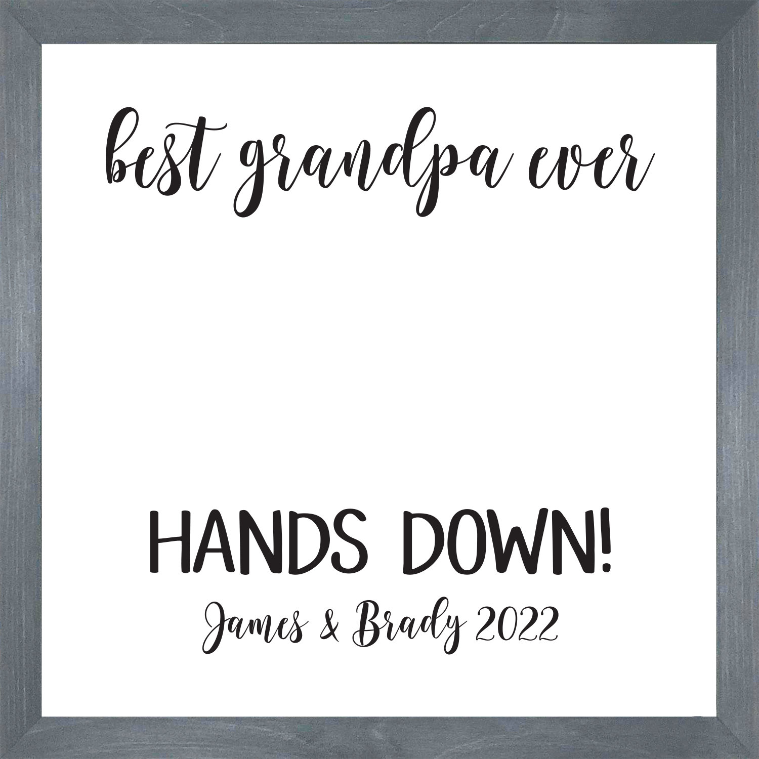 Best Dad Ever Hands DownBest Grandpa everHandprint art Father's Day