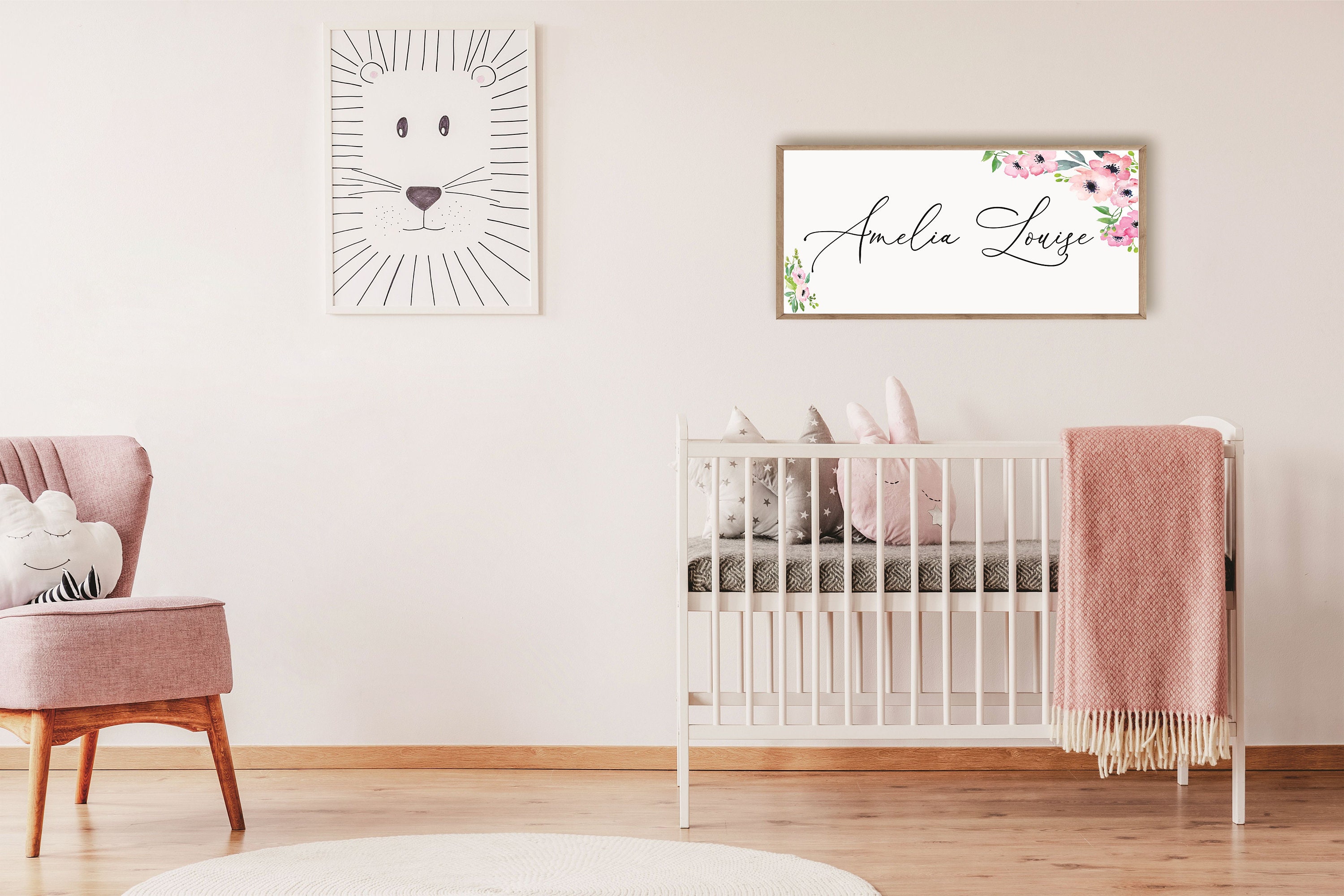 Baby Name Signnursery Signabove the Crib Signabove the Crib Etsy