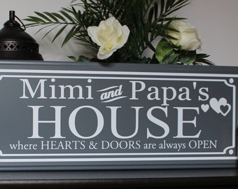 Mimi and papa sign-gifts for Mimi-Mimi gift-Mimi sign-nana gift-gift for nana-pop pop gifts for grandparents-parents-nana sign-grandma gift