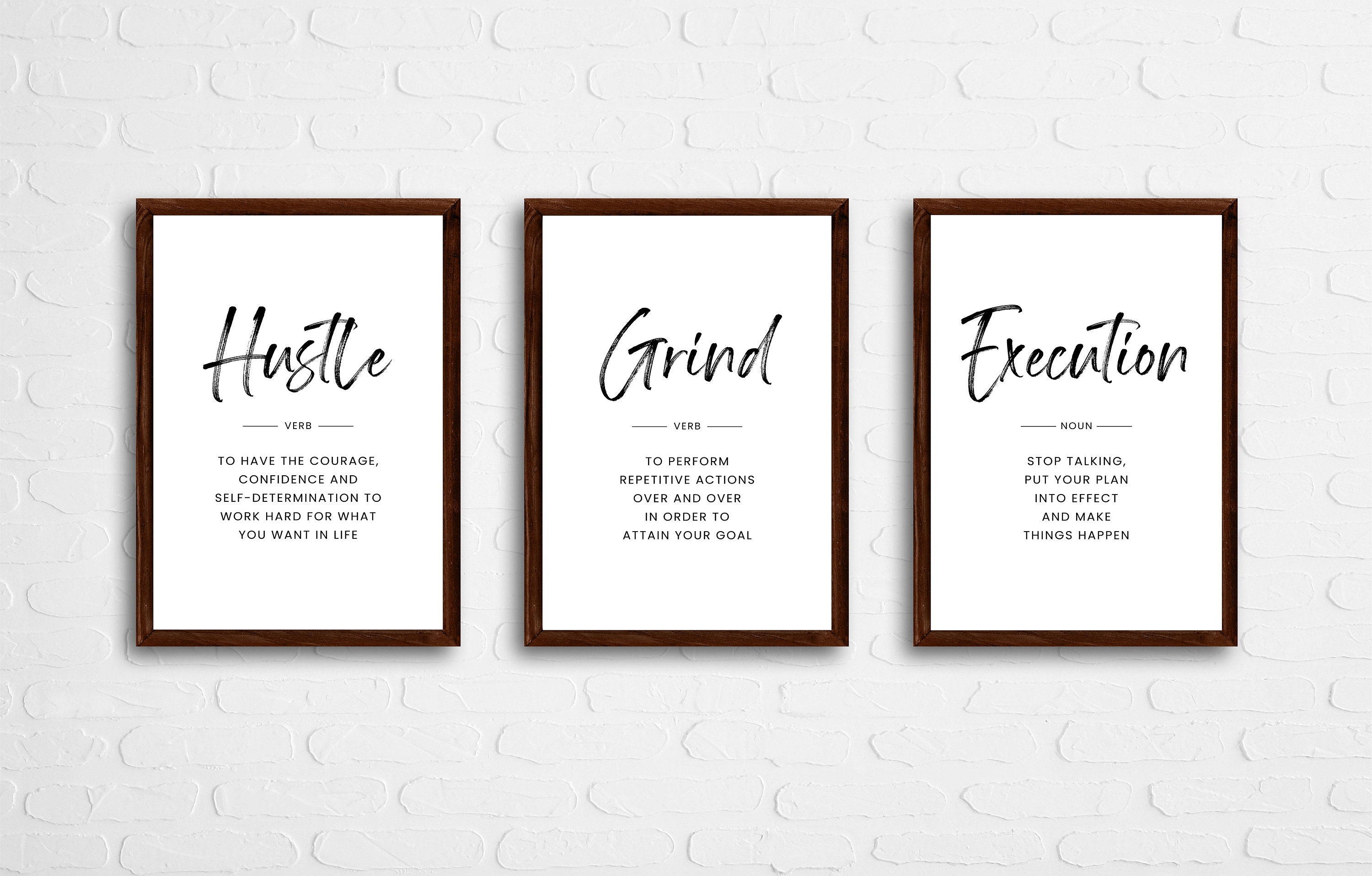 Motivational wall artframed office decor wall artinspirational signs