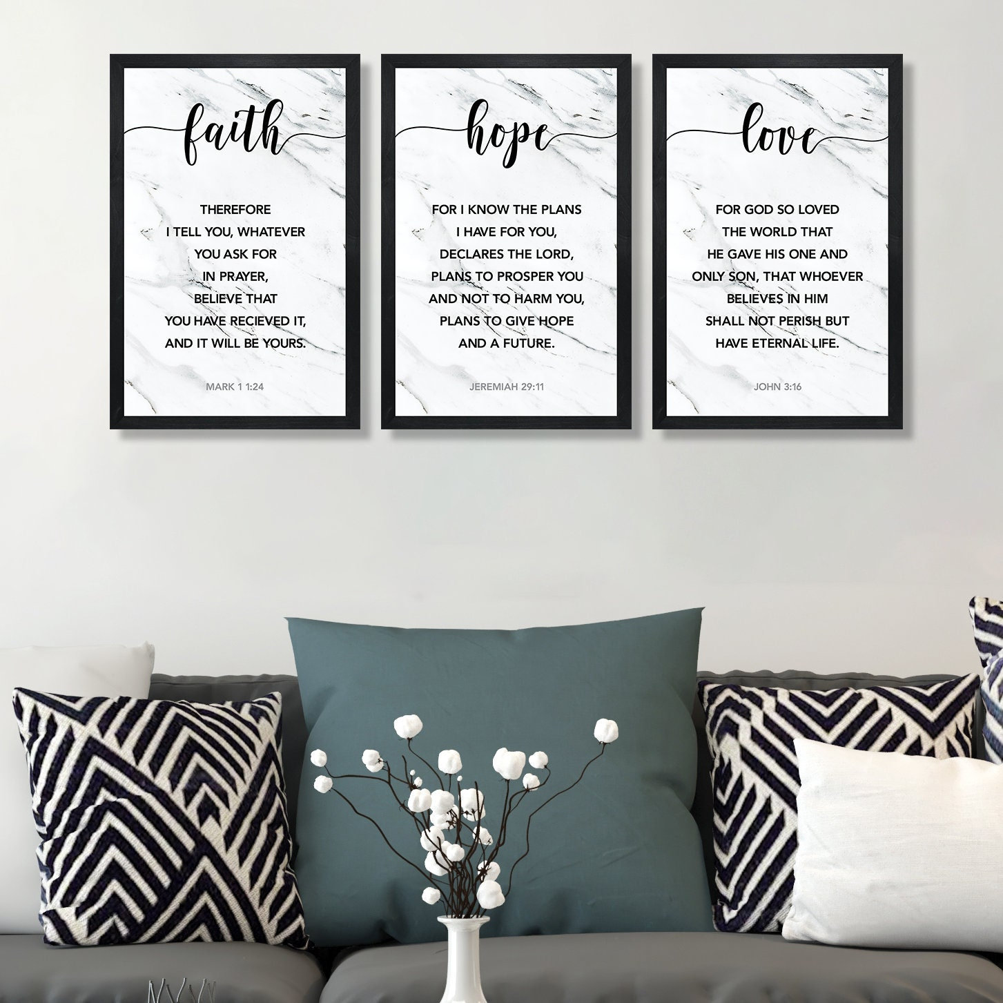 Choose Love, Show Grace, Have Faith - Personalized Wooden