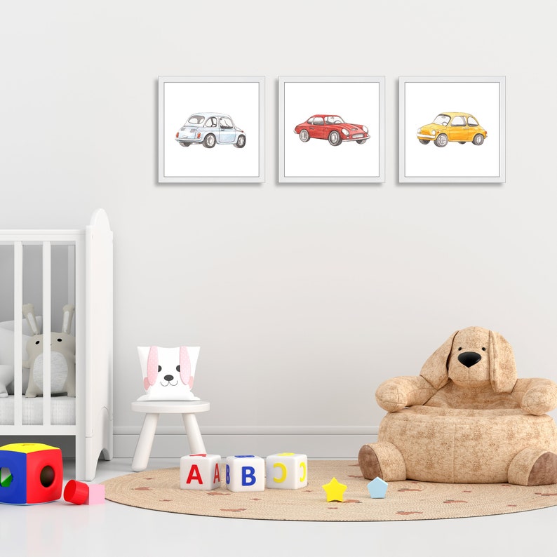 Boys Room Wall Decor-cars Decor for Kids Room-kids Bedroom - Etsy