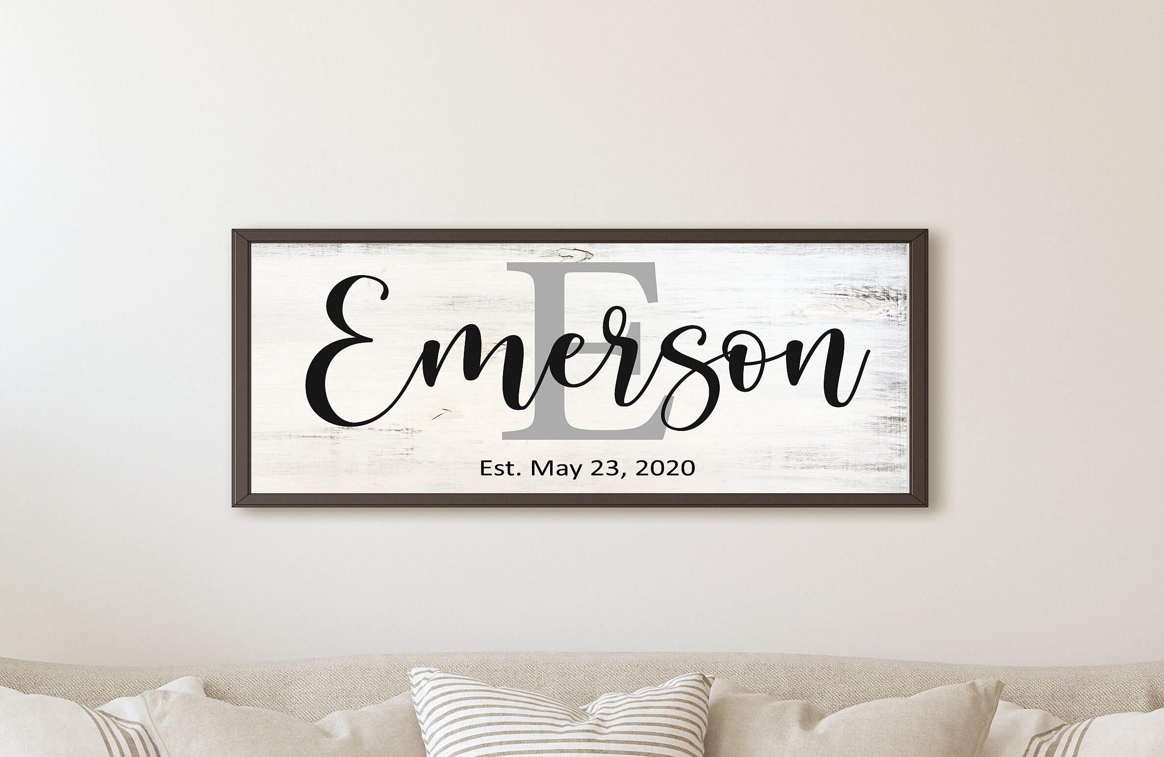 Family name signwall decorlast namefor the homepersonalized living