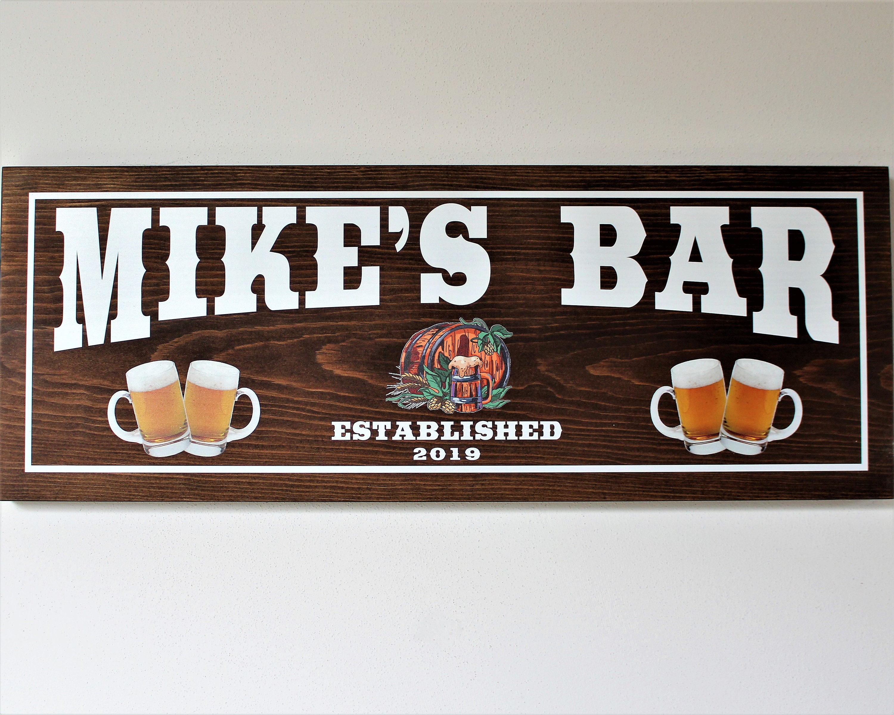 Personalized bar signcustom bar signpub bar signshome bar Etsy