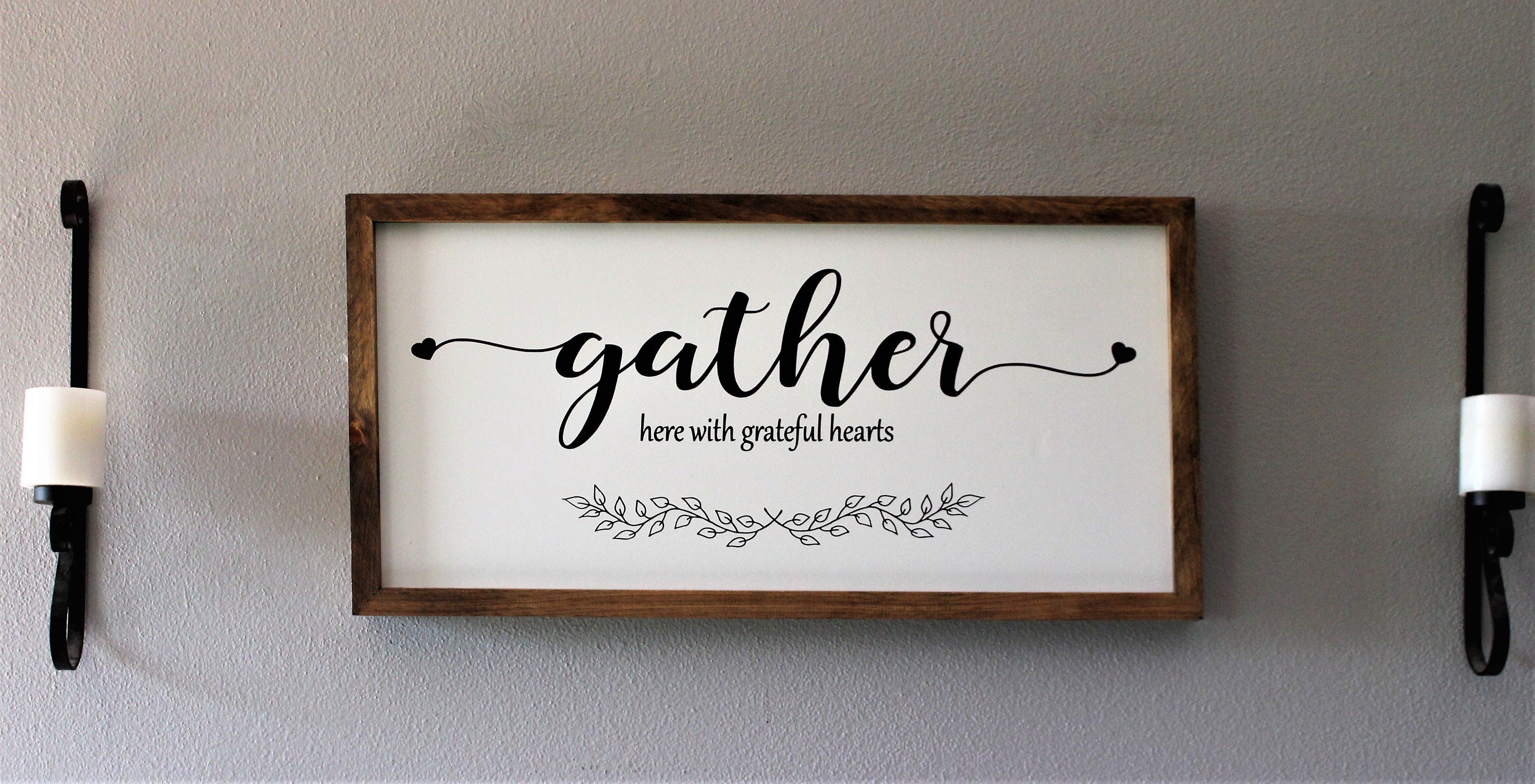 Gather wood signgather signfor homegather wall signs