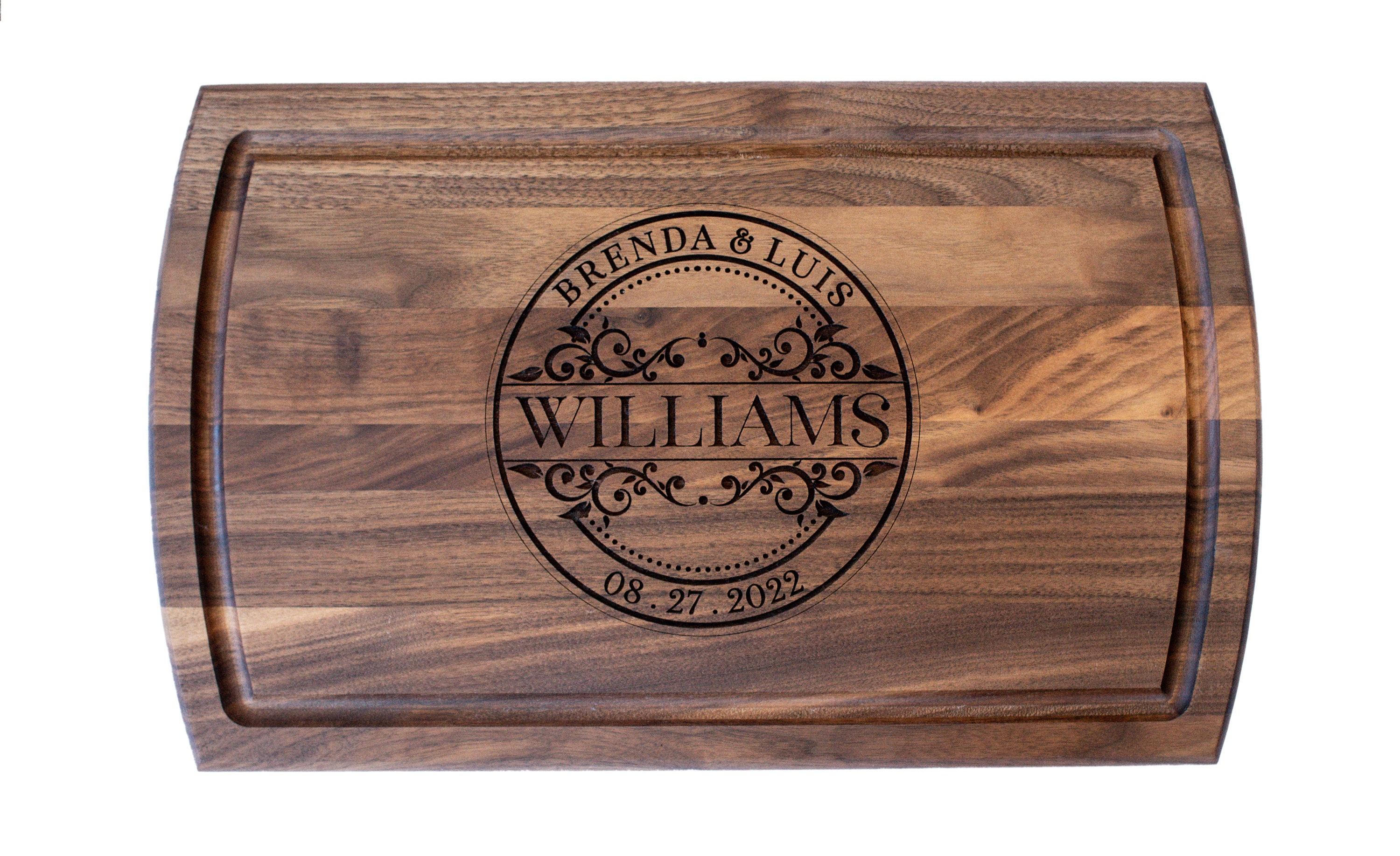Wedding gift cutting boardpersonalizedcustom engraved cutting board