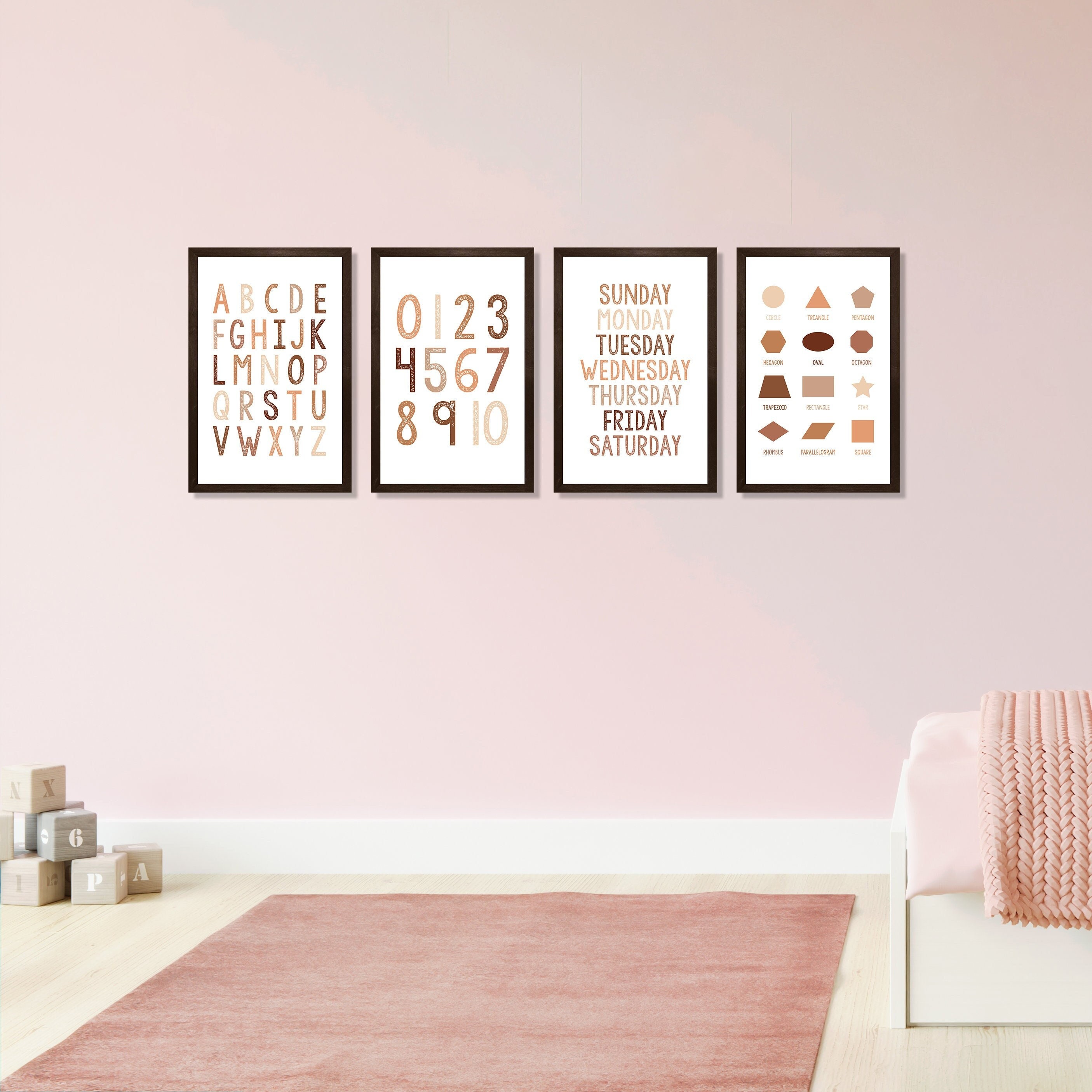 Kid's play room signplay signgirlboyalphabetnumbersshapescolors