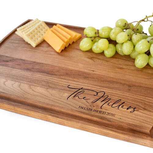 Wedding gift cutting board-personalized-custom engraved cutting board wedding gift-engagement gift-for couple personalized cutting board