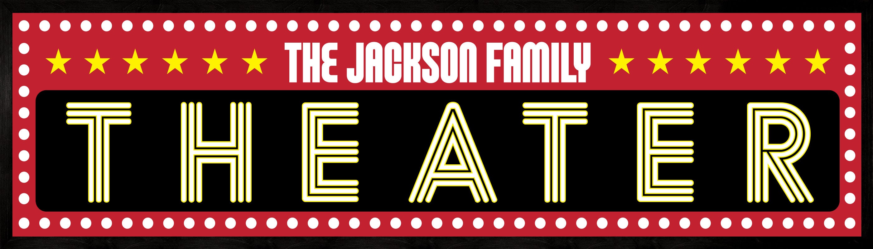 Movie room wall decorcustom home theater signPersonalized theater