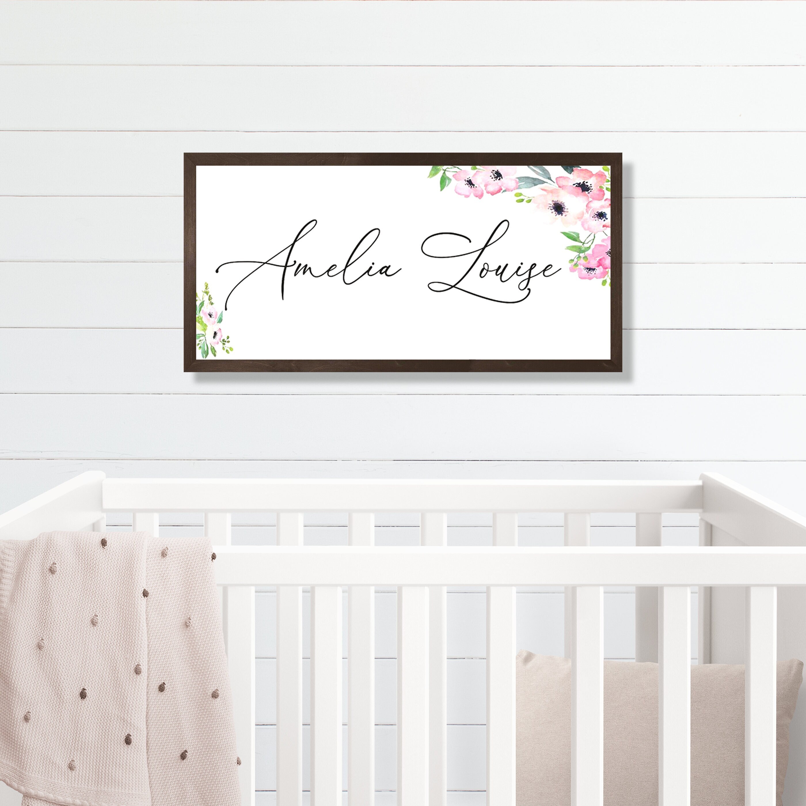 Above crib hotsell decor girl