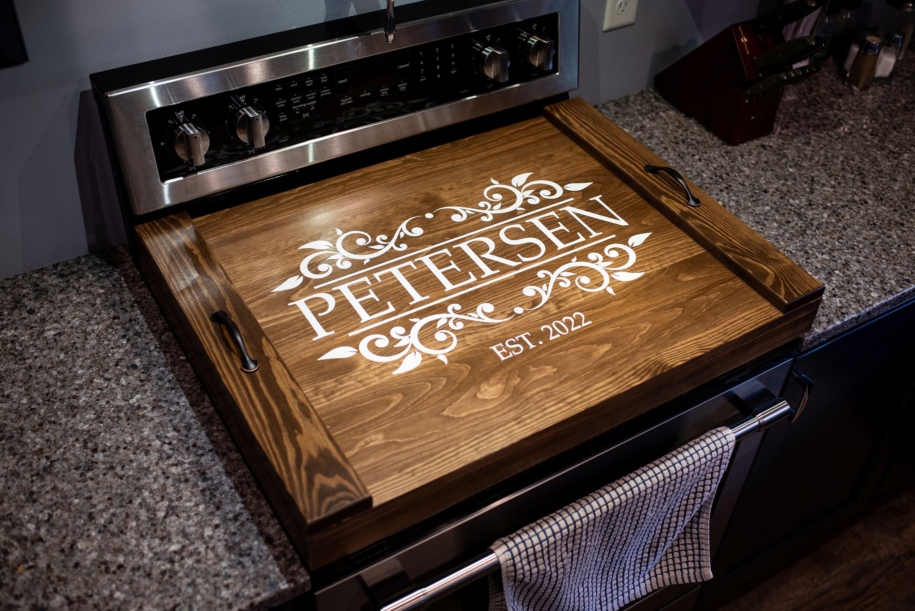 Stove Top Cover Wood-noodle Board-electric Stove Cover-kitchen 