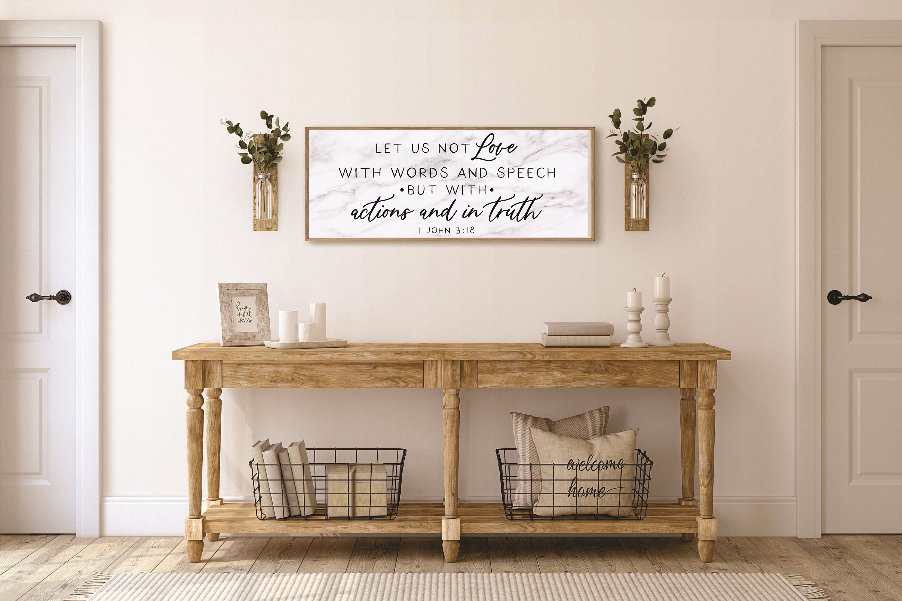 Inspirational home decorscripture signswall decor1 john 3 18bible