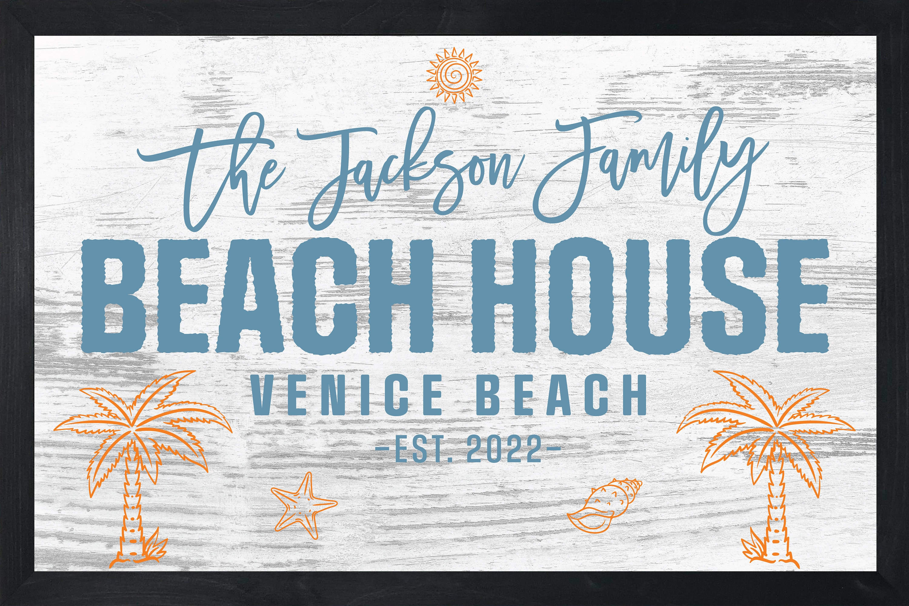 Personalized beach house signbeach house decorbeach signbeach