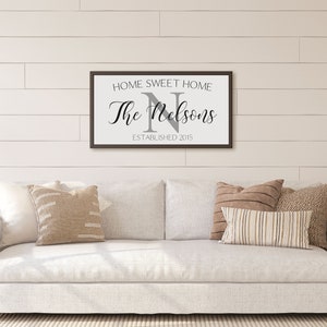 Home Sweet Home Sign Personalized Home Sign-for Above - Etsy