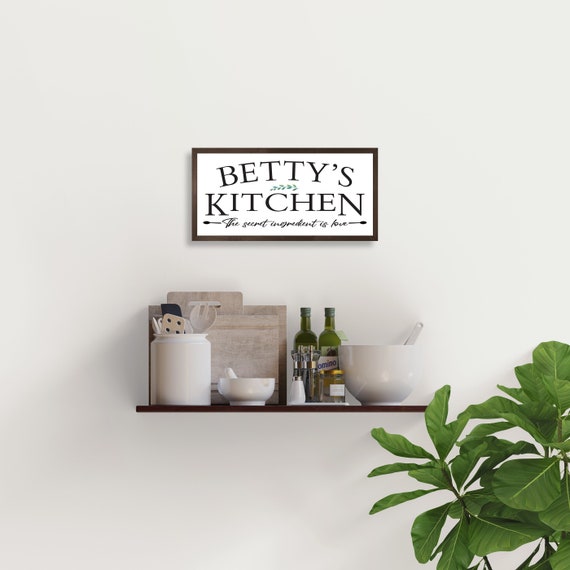 Personalized Kitchen Signs-gifts-decor-items-kitchen Decor-art-gift for Mom  Birthday-name Sign-gift for Cook-chef-custom Kitchen Sign 