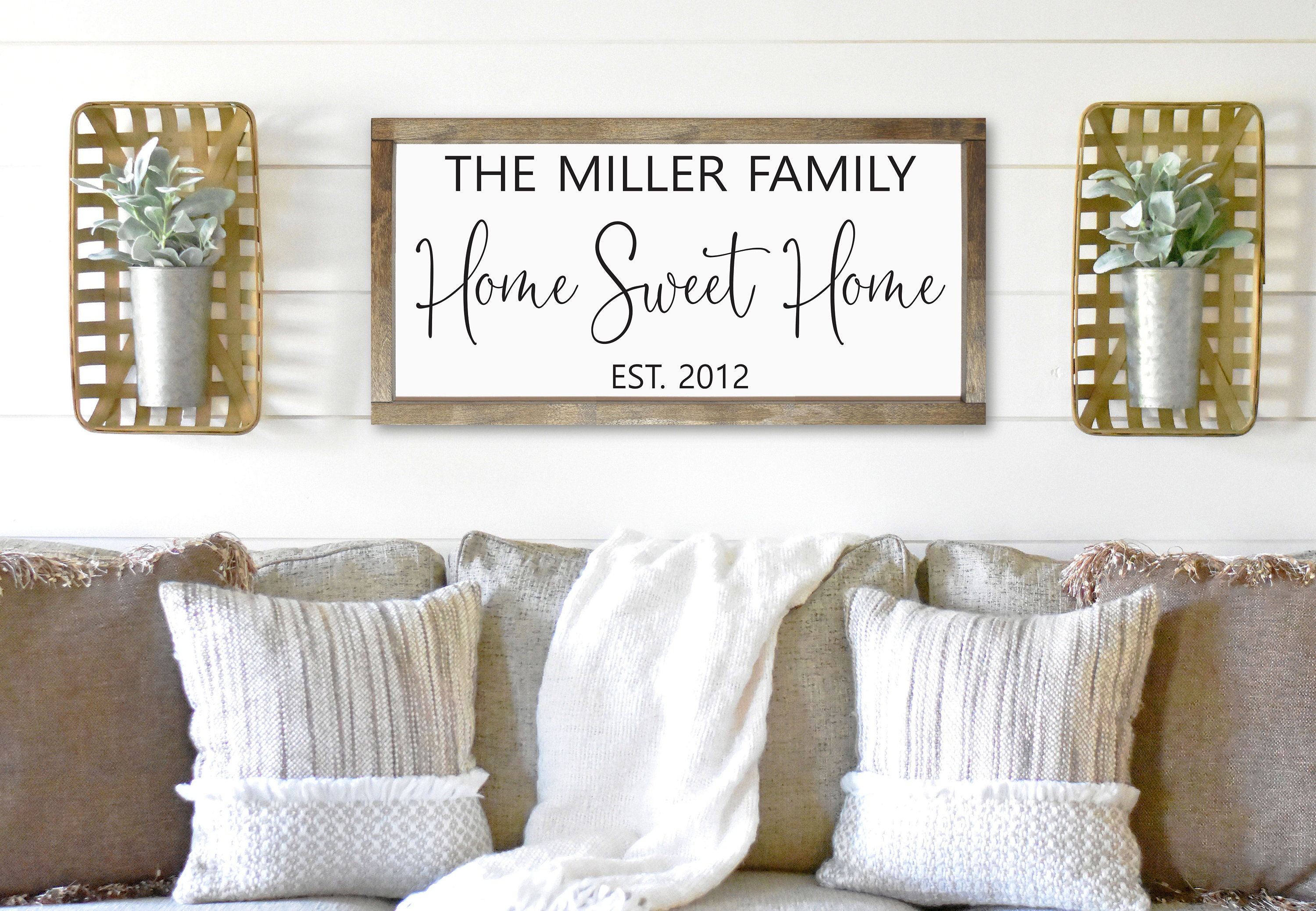 Home sweet home sign-new home sign-housewarming gift-wall art-wood sign ...