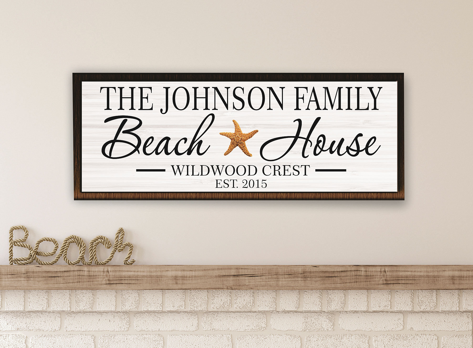 Personalized Beach House Sign For Beach House Decor Custom Beach House Sign Gift Plaque Beach Cottage Beach Theme Shore House Decor Coastal