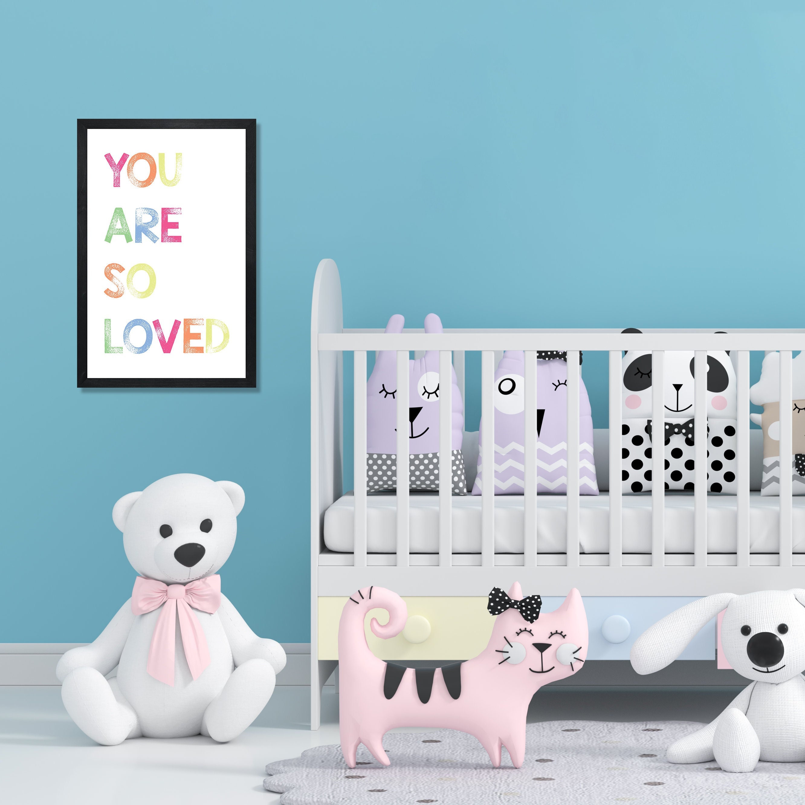 You are so loved wall art for girlwood sign for nurserywall decor for