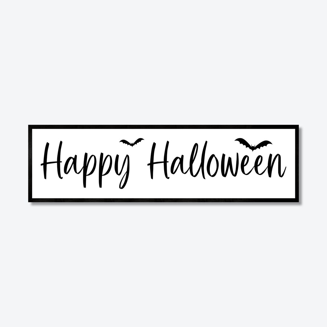 Halloween Home Decor Wallhalloween Wall Decorhappy Halloween Etsy