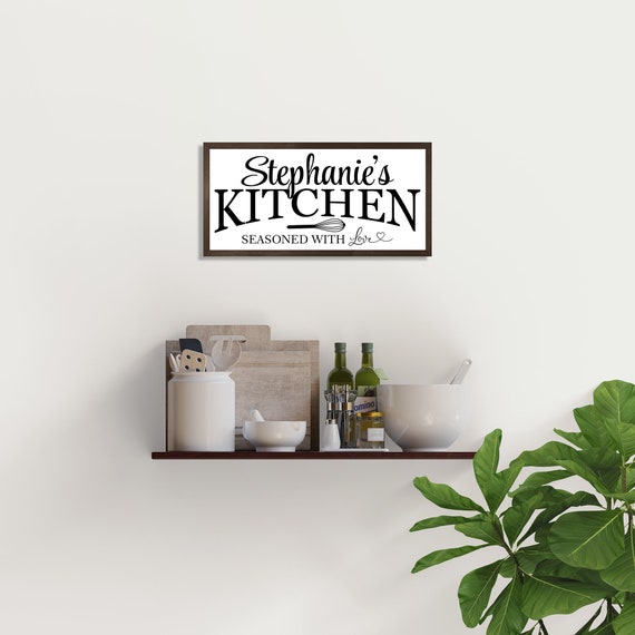 Personalized Kitchen - Seasoned With Love Premium Canvas