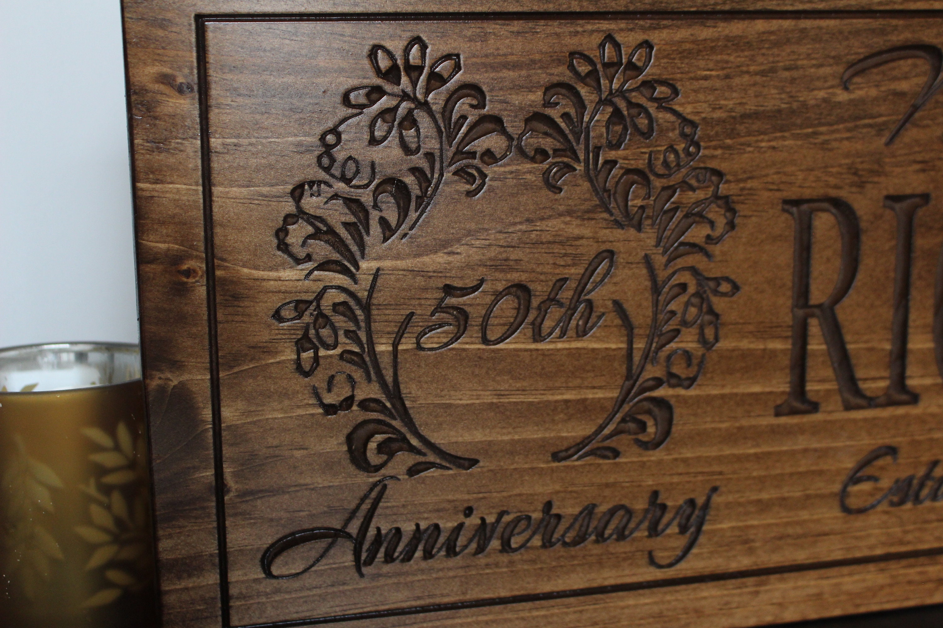 50th anniversary gifts for Men Custom Wood signs 50th birthday gift for ...