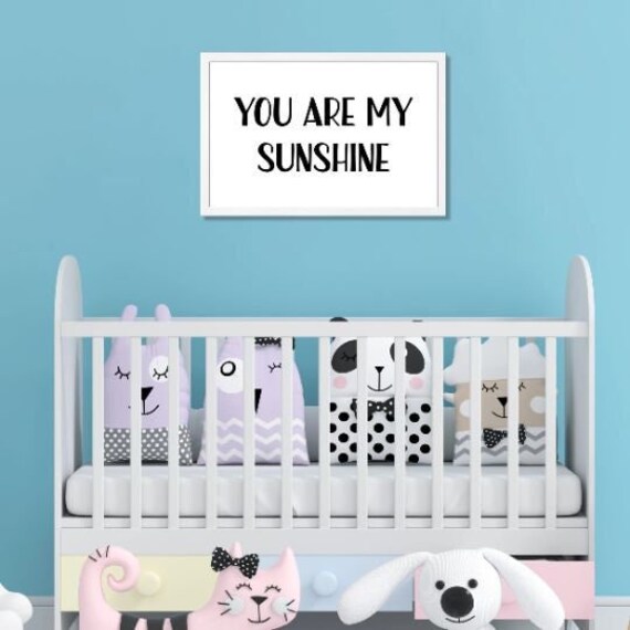 You Are My Sunshine Baby Room Decorwall Wall Art for Etsy