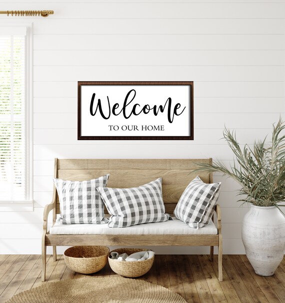 Personalized welcome sign-family name welcome sign-welcome to | Etsy