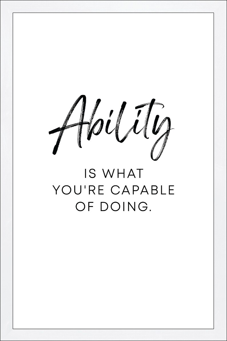 Motivational Wall Artframed Office Decor Wall Etsy