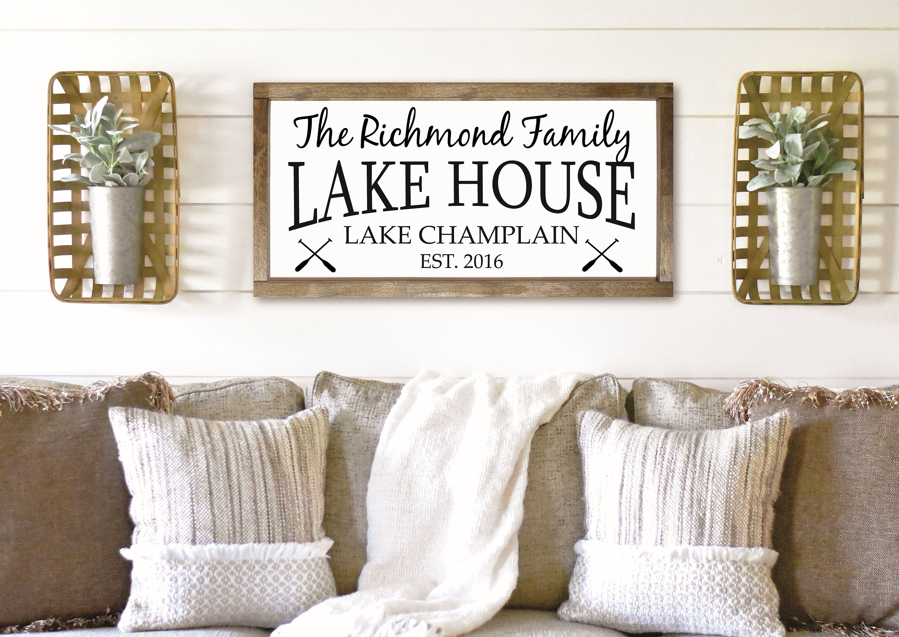 Personalized lake house signcottagecustom lake house signdecor cabin
