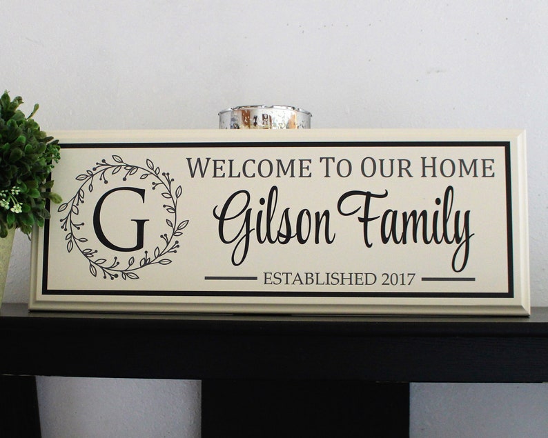 Personalized welcome sign-family name welcome sign-welcome to | Etsy