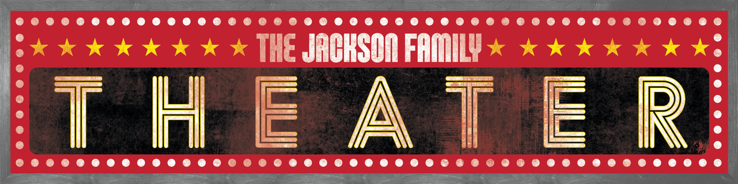 Movie room wall decorcustom home theater signPersonalized theater