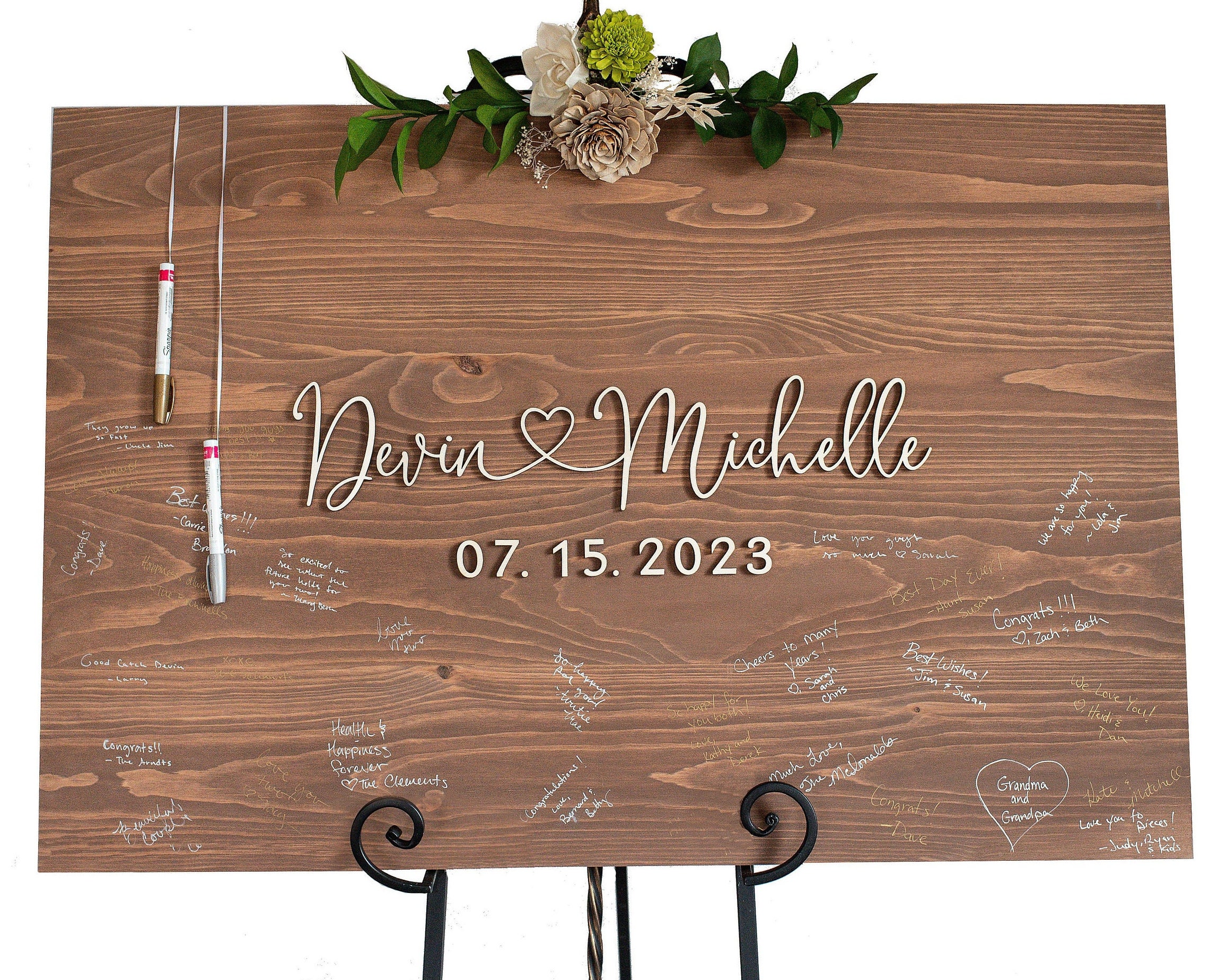 Wedding Guest Book Alternative - Modern Rustic House Shape in 2023   Wedding guest book, Guest book alternatives, Wedding guest book alternatives