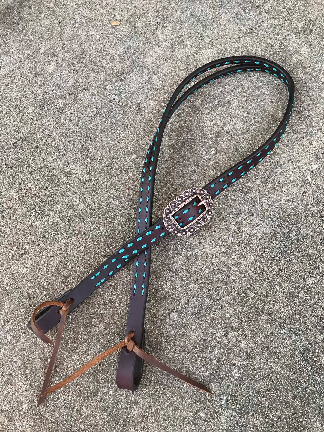 Buckstitch Thunderbird Split Ear Headstall - Lucky Leather Company