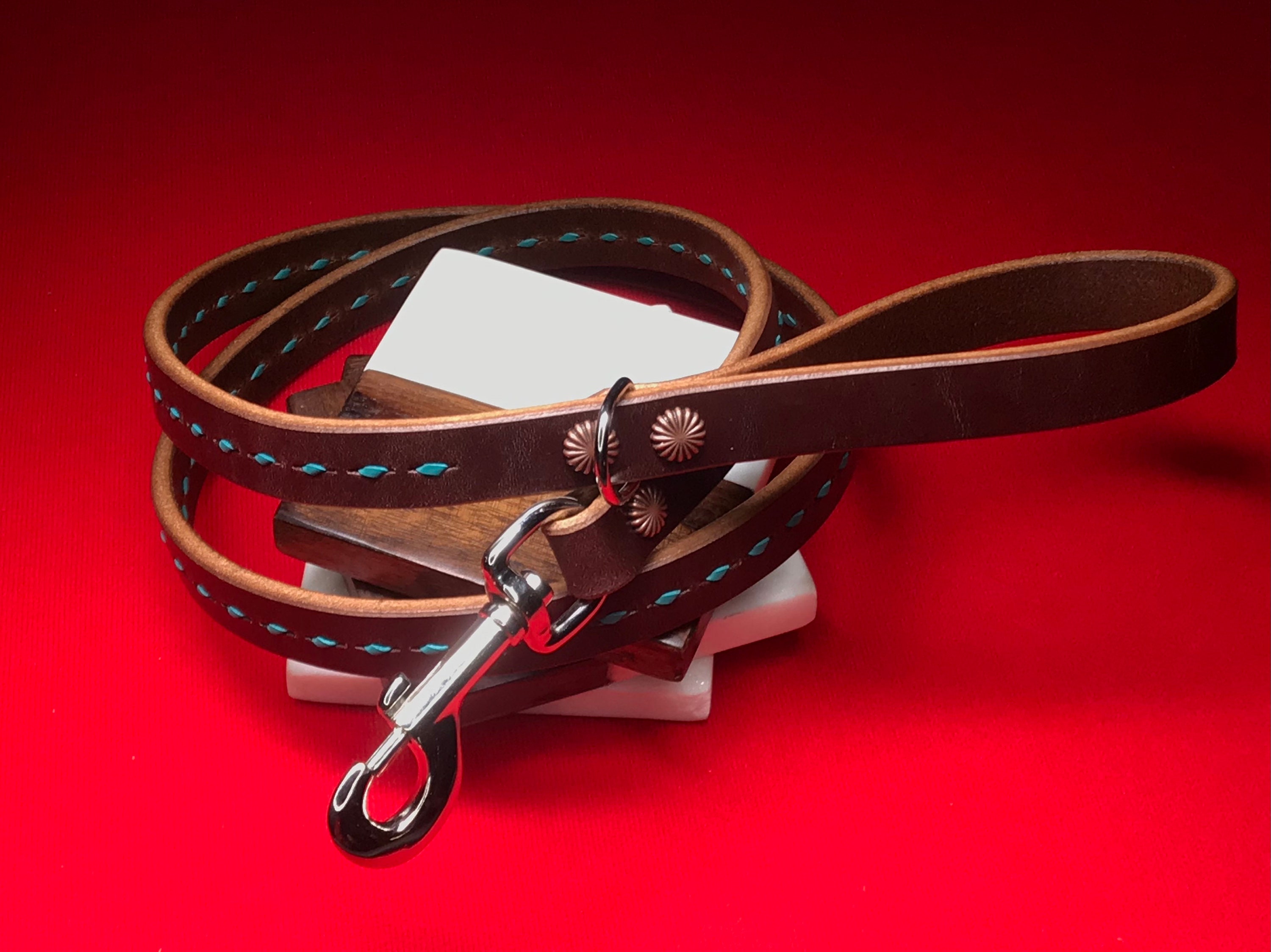 Etsy leather dog leash deals